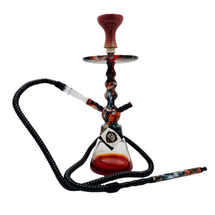 BYO HOOKAH TOKER 16"  1 HOSE STELLAR CK5029-H