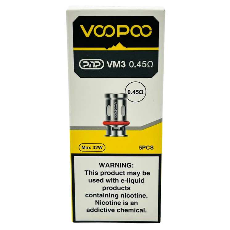 VOOPOO PnP REPLACEMENT COILS VM3 0.45 ohm 5 PCS PER PACK