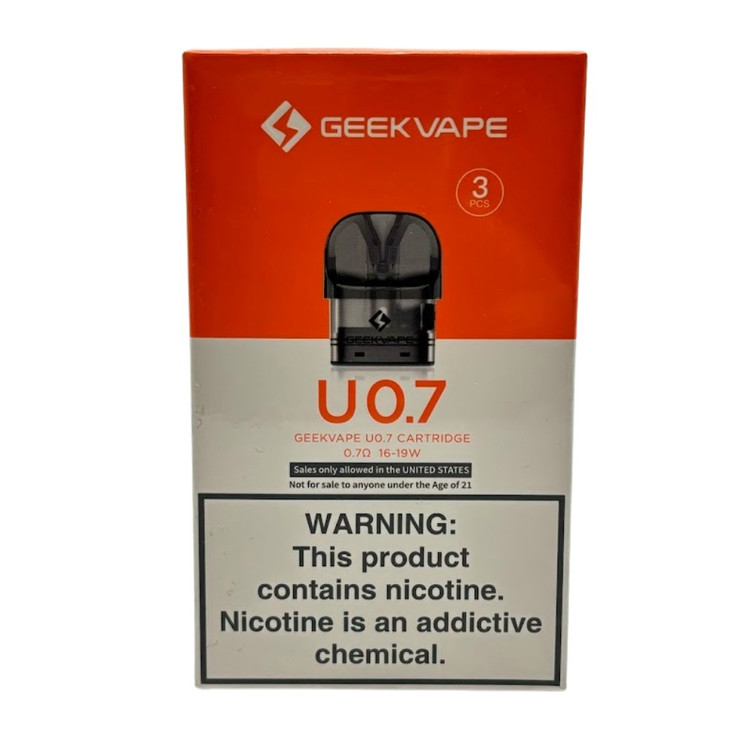 GEEKVAPE U Pod Cartridge 3/Pk U 0.7 ohm p1