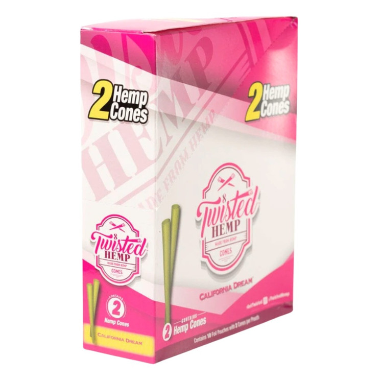 TWISTED HEMP CONES 2 PER PACK