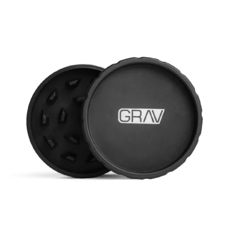 GRAV® HEMP PLASTIC 2-PIECE GRINDER COUNTERTOP POP DISPLAY - 16 PACK
