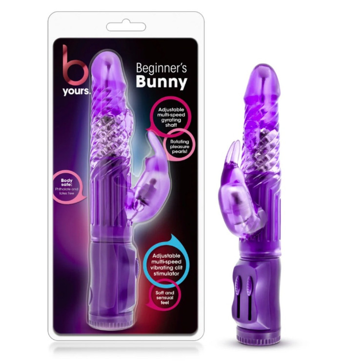 BLUSH BEGINNER'S BUNNY Adult Toy RABBIT VIBRATOR Purple