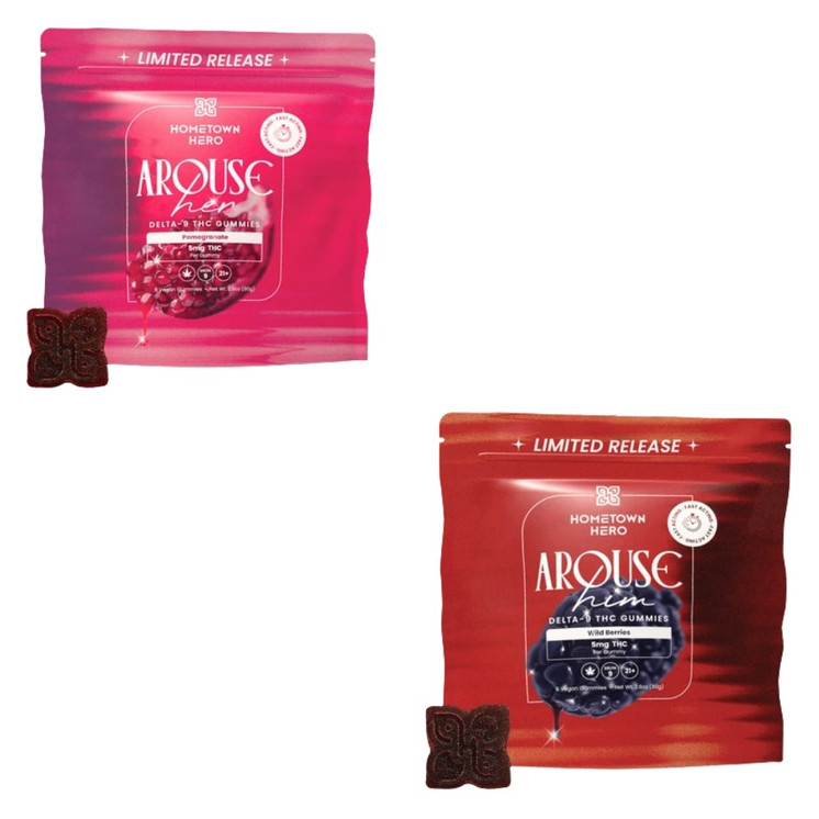 HOMETOWN HERO AROUSE HIM D9 5mg GUMMY
