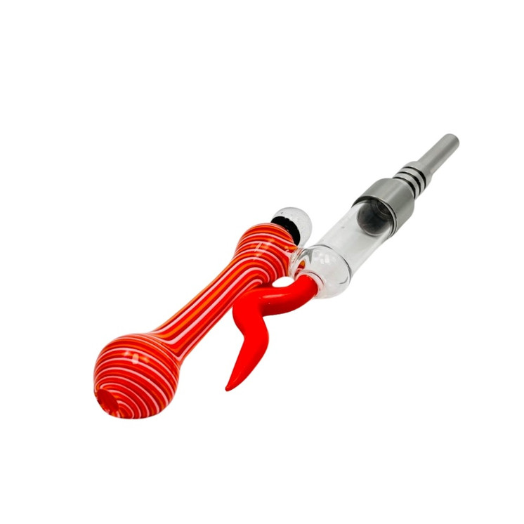 NECTAR COLLECTOR STRIPED PRINTED W/HORN PERC & TITANIUM TIP