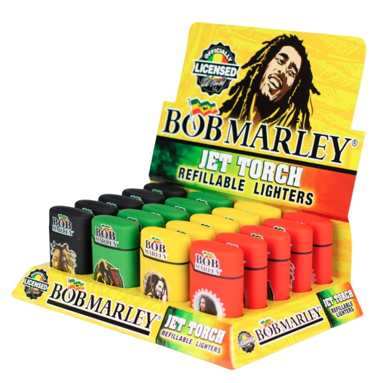 BOB MARLEY JET TORCH LIGHTER 20CT/DISPLAY BM-LT-301