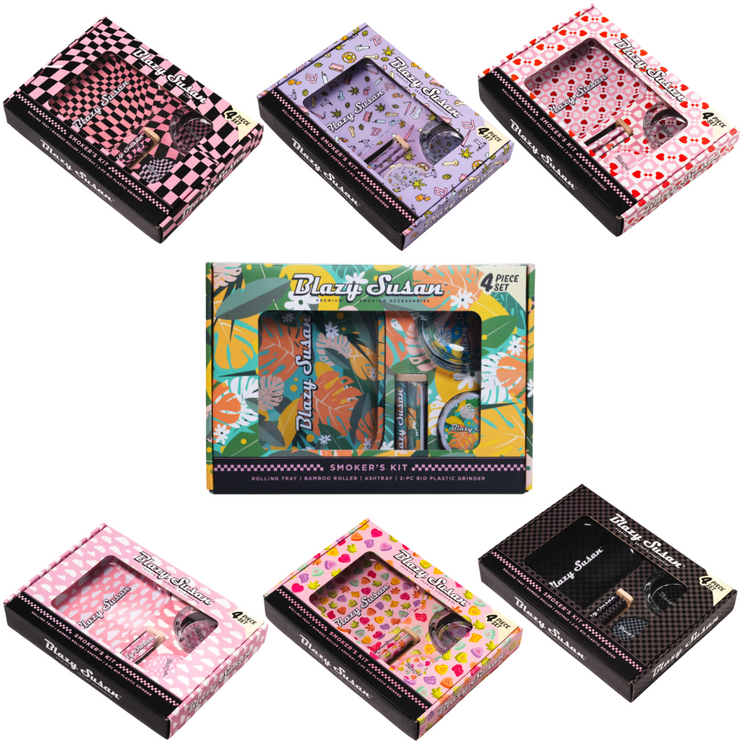 BLAZY SUSAN SMOKER's KIT 4pc Set
