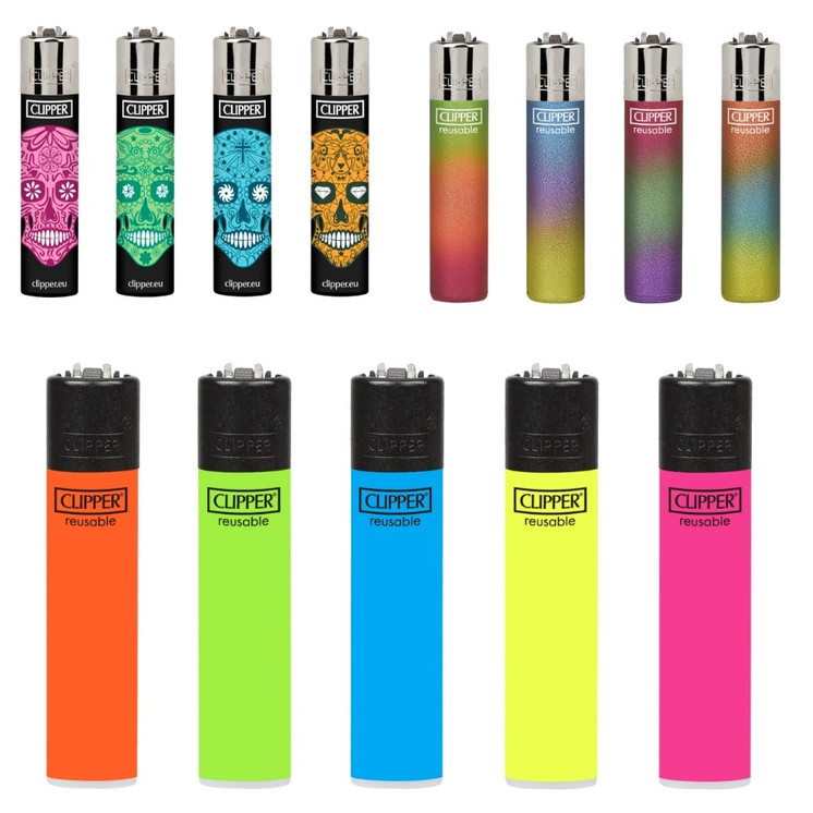 CLIPPER LIGHTER REUSABLE 48pc DISPLAY