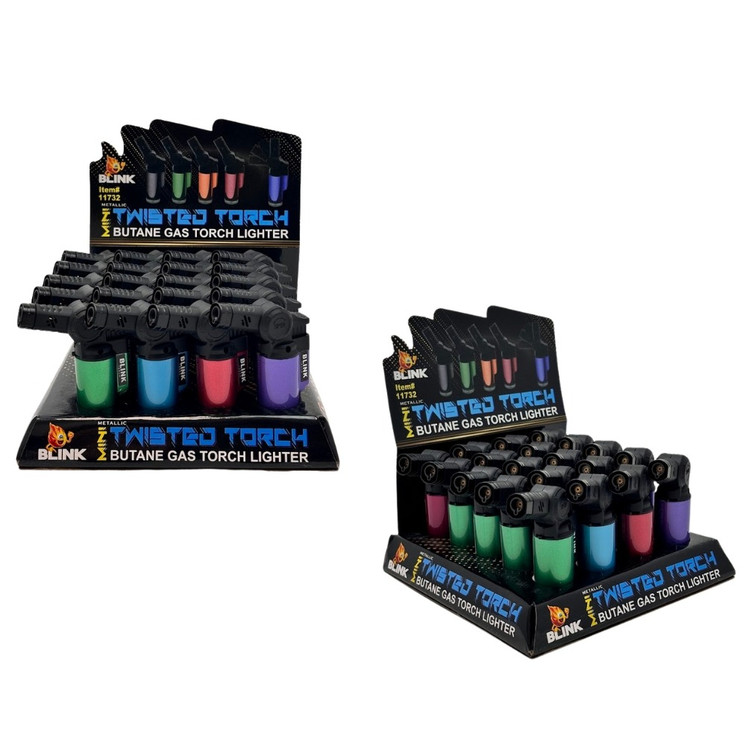 BLINK MINI METALLIC TWISTED TORCH 20ct/DISPLAY