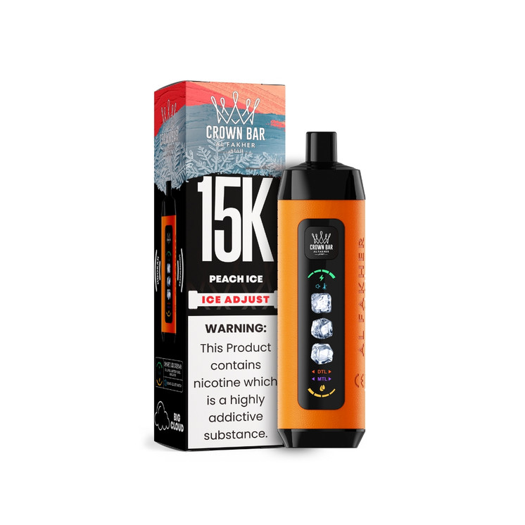 AL Fakher Crown Bar 15000 Puffs Disposable Vape with Ice Adjust