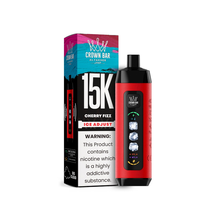 AL Fakher Crown Bar 15000 Puffs Disposable Vape with Ice Adjust