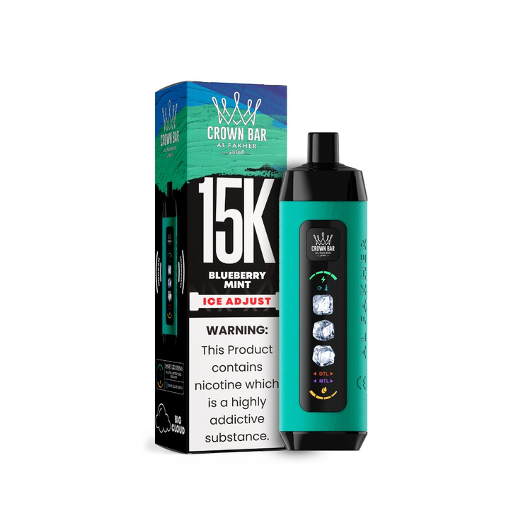AL Fakher Crown Bar 15000 Puffs Disposable Vape with Ice Adjust