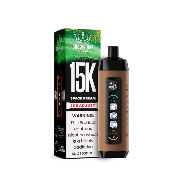 AL Fakher Crown Bar 15000 Puffs Disposable Vape with Ice Adjust