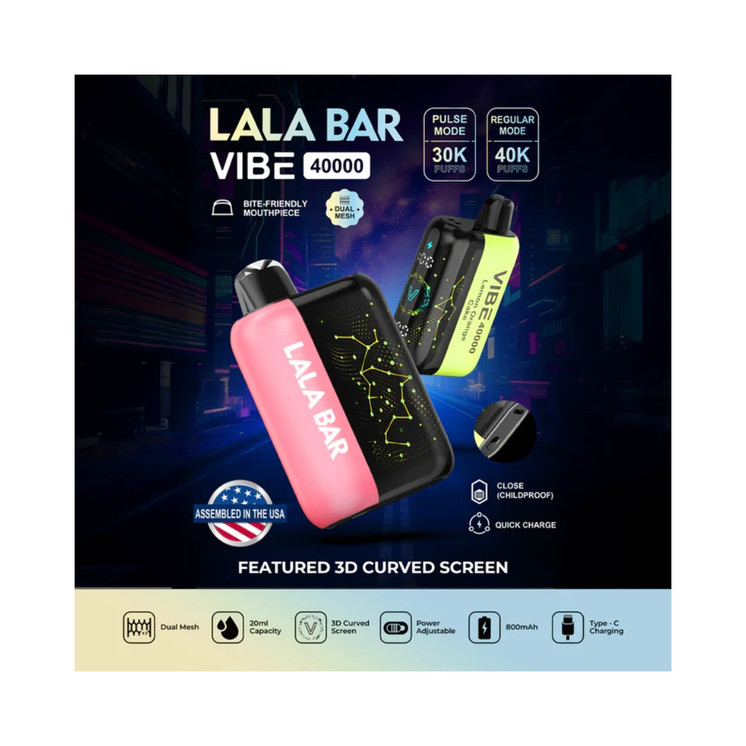 LALA BAR Vibe 40000 Puffs Disposable Vape Device