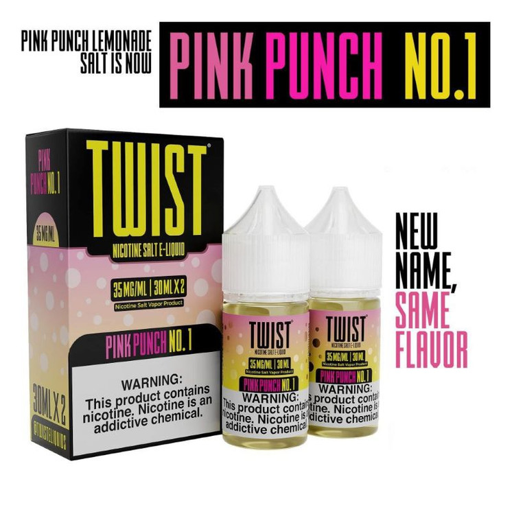 TWiST LEMON SALT NICOTINE SALT BY TWIST E-LIQUIDS 60ML-pibnk punch no 1