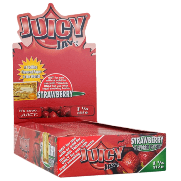 Juicy Jay's 1 1/4'' Rolling Paper - 32 Leaves Per Pack / 24 Packs Per Box