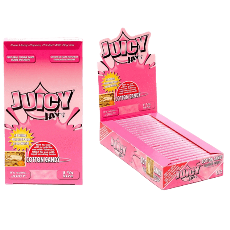 Juicy Jay's 1 1/4'' Rolling Paper - 32 Leaves Per Pack / 24 Packs Per Box