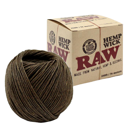 RAW HEMP WICK BALL 100Ft / 30.5 meters and 250ft/76 meters EUROPEAN EDITION