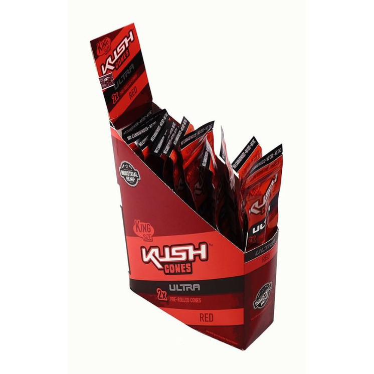 Kush Conical Herbal Cone Wraps - 2 In Pouch - 15 Pouch In A Box-Sweet