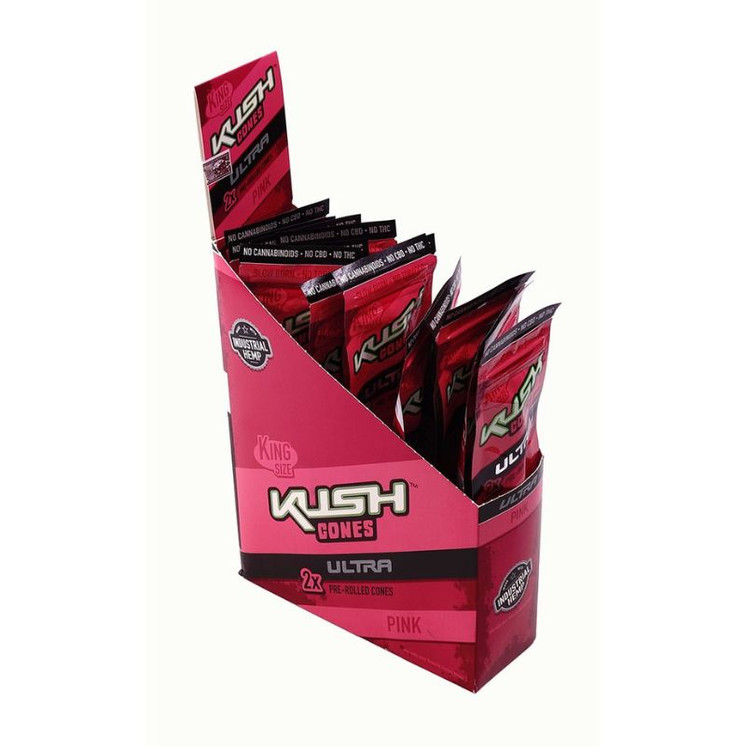 Kush Conical Herbal Cone Wraps - 2 In Pouch - 15 Pouch In A Box-Kiwi Strawberry