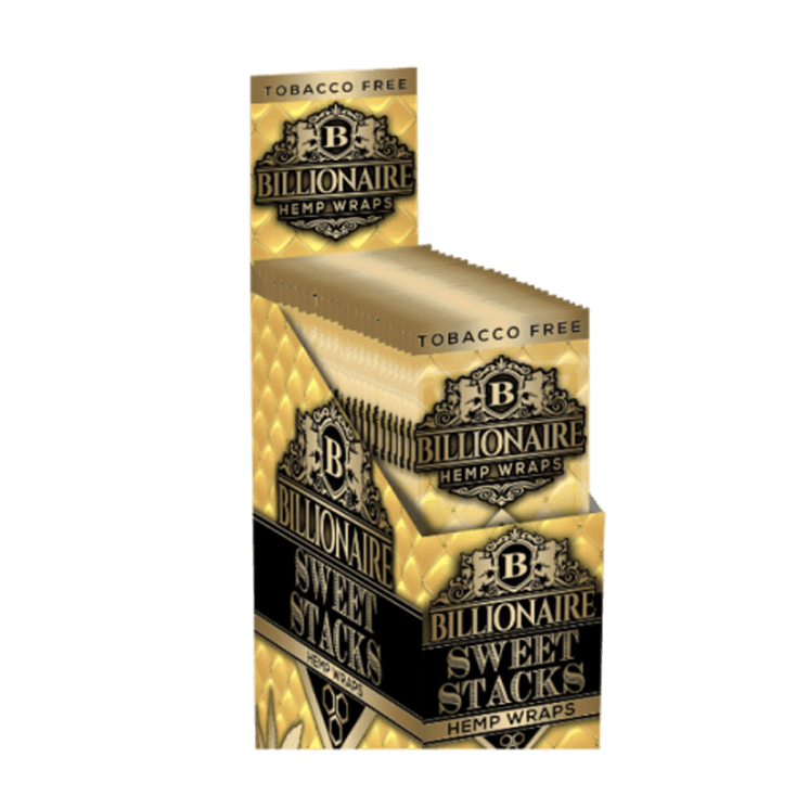 Billionaire Hemp Wraps Display Of 25 Per Pack