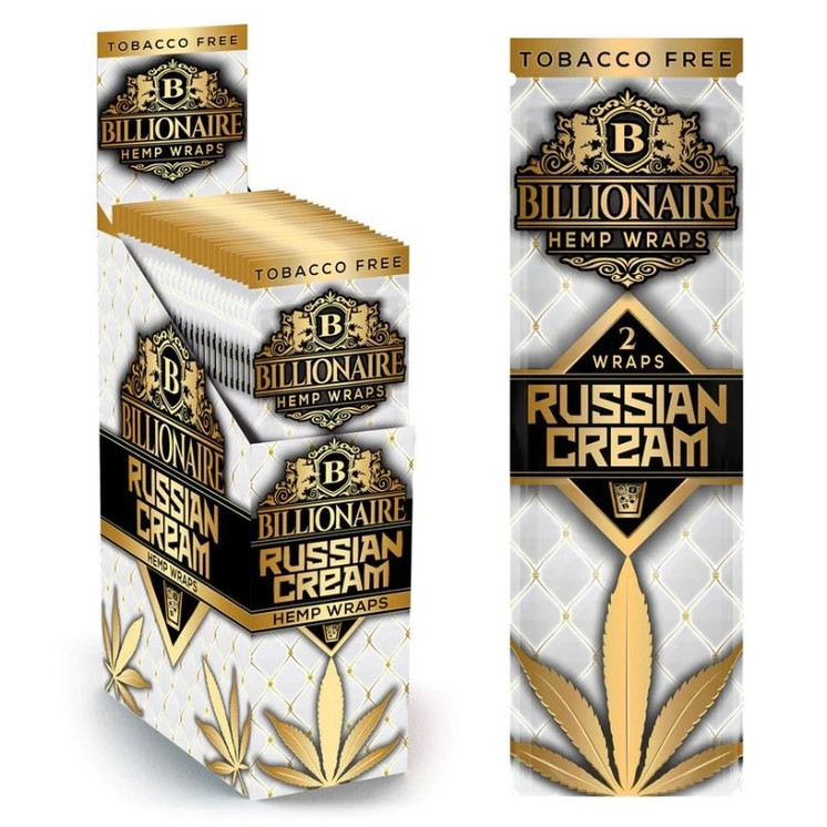 Billionaire Hemp Wraps Display Of 25 Per Pack
