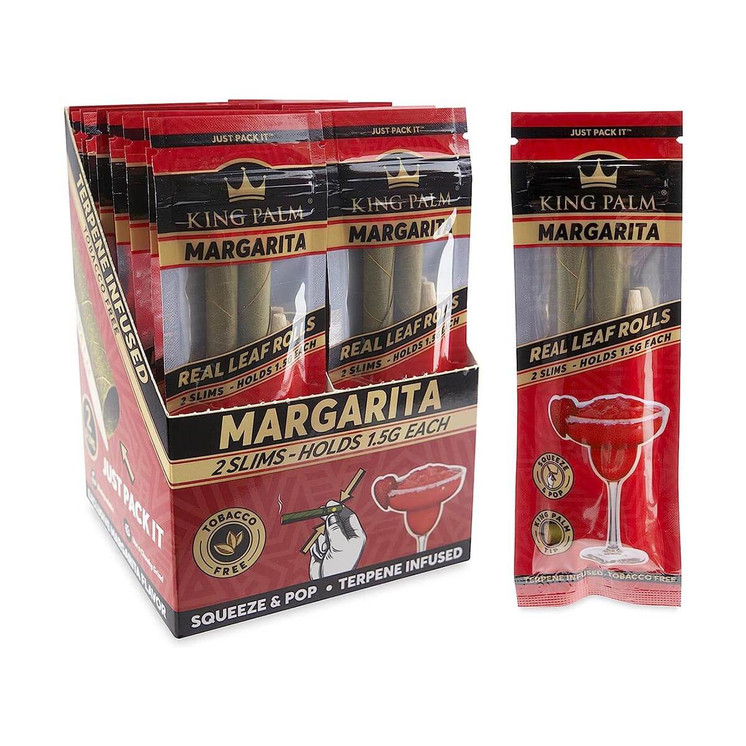 King Palm Slim Size Wrap - 2 Counts Per Pack - 20 Packs Per Display