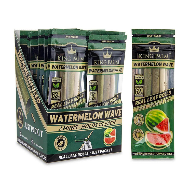 King Palm Slim Size Wrap - 2 Counts Per Pack - 20 Packs Per Display