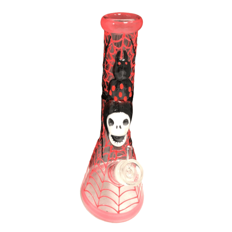 10" Inch Glass Water Pipe With Assorted Prints -Assorted Color