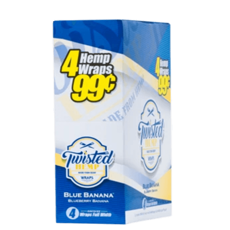 Twisted Hemp Wraps-15 Per Box-4 Sheet Per Pack