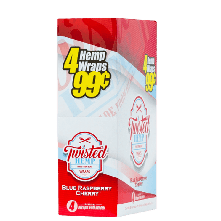 Twisted Hemp Wraps-15 Per Box-4 Sheet Per Pack