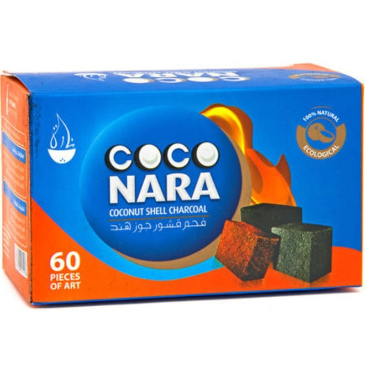 Coco Nara Hookah Charcoal -60 PIECES PER BOX