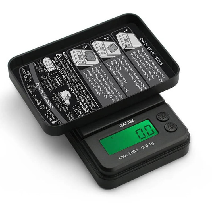 TRUWEIGH - GAUGE MINI SCALE - 600gX0.1g - BLACK