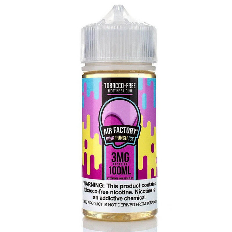 AIR FACTORY - TOBACCO FREE NICOTINE - E-LIQUID - 100ML PINK PUNCH ICE``