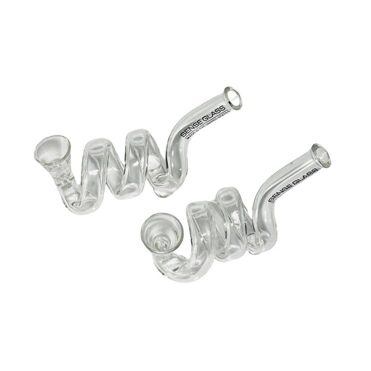 Sense Glass - Curly - Handpipe - Price Per Piece