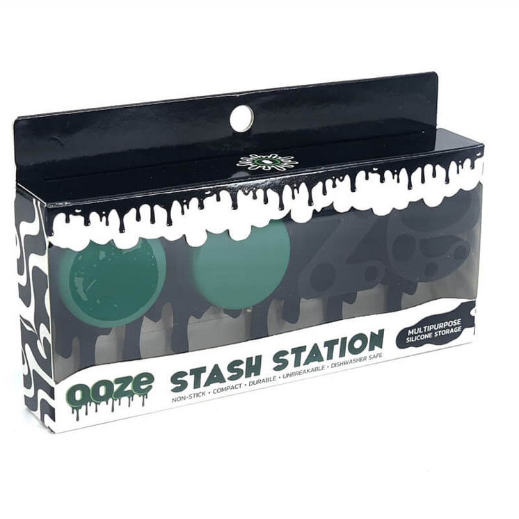OOZE - STASH STATION - SILICONE CONTAINER - 12 COUNT PER DISPLAY