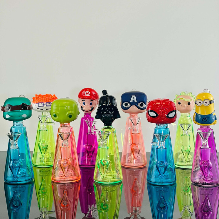 WATERPIPE 6" INCH - ASSORTED COLORS - PRICE PER PIECE