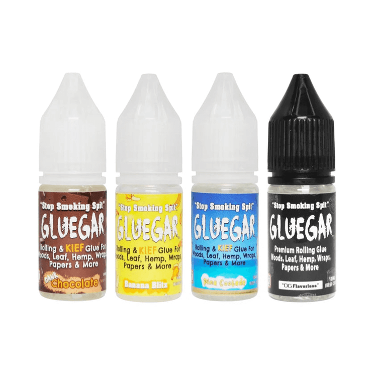 GLUEGAR FOR ROLLING 10ml SQUEEZE BOTTLE - 20 BOTTLES PER JAR - TROPICAL MIX