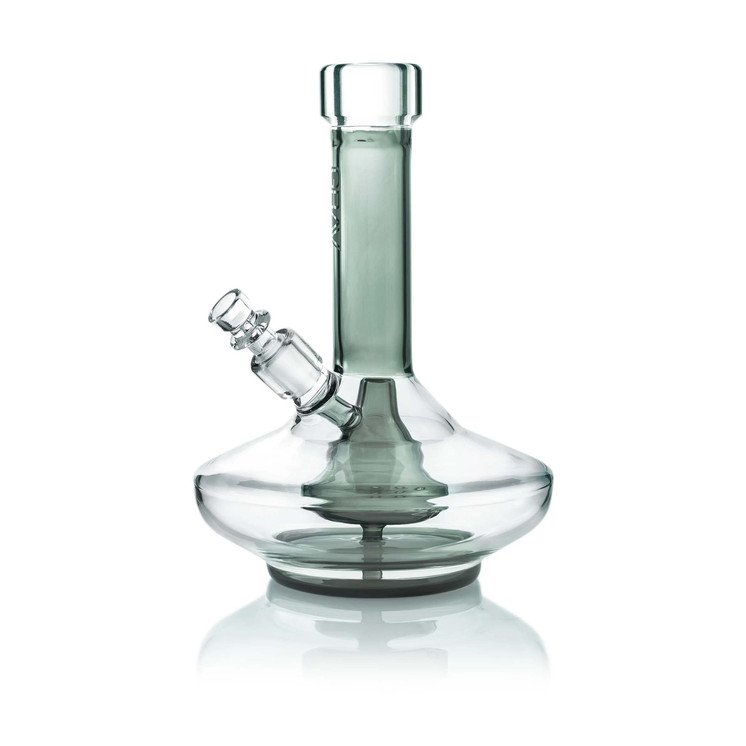 GRAV - SMALL WIDE BASE WATERPIPE -clear-smoke