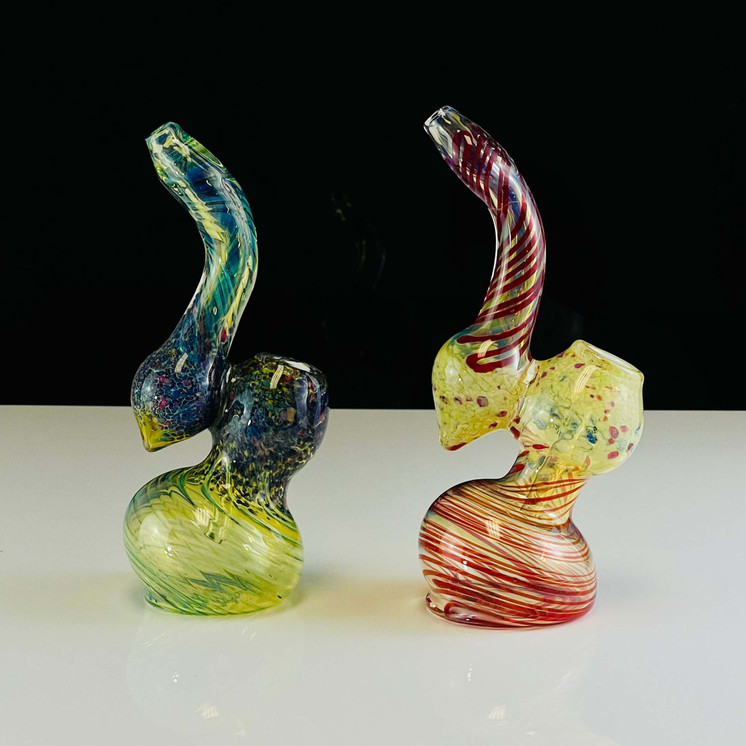 BUBBLER 8" INCH - MINI BEAKER FANCY - ASSORTED