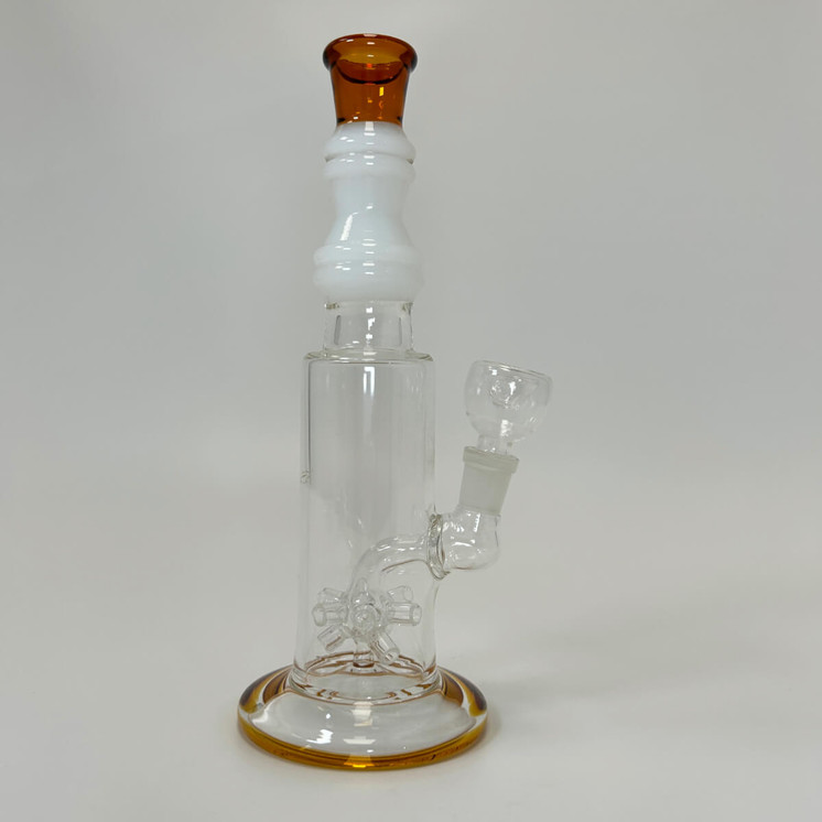 Waterpipe 10" Inch With Perc - Amber