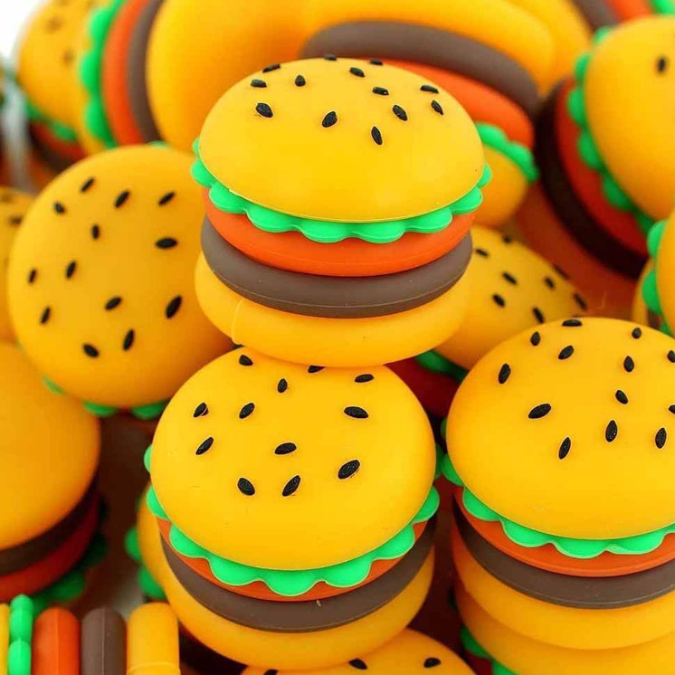 HAMBURGER SILICONE JAR - 5ML - 6 PER PACK