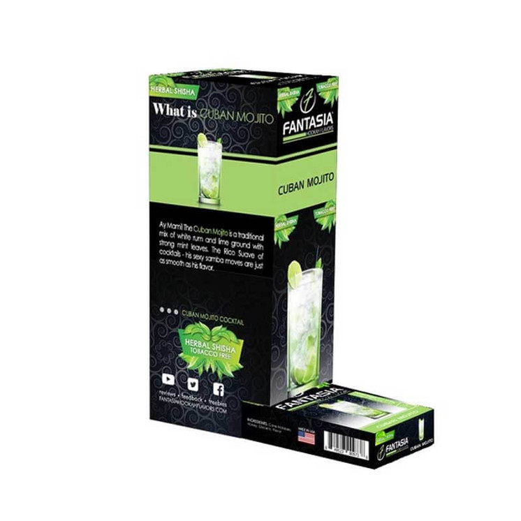 FANTASIA HERBAL SHISHA - 10 PACK PER BOX-cuban mojito