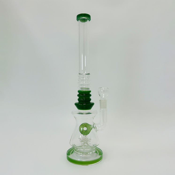 WPTG18 - 16 Inch Waterpipe - Straight Tube With Donut Shower Head