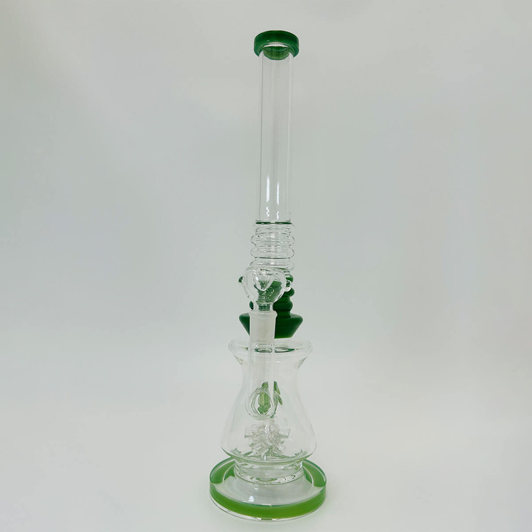 WPTG18 - 16 Inch Waterpipe - Straight Tube With Donut Shower Head