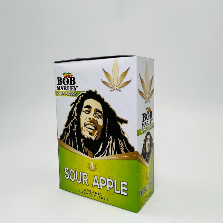 Bob Marley Hemp Wraps - 25 Packs Per Display - 2 Per Pack