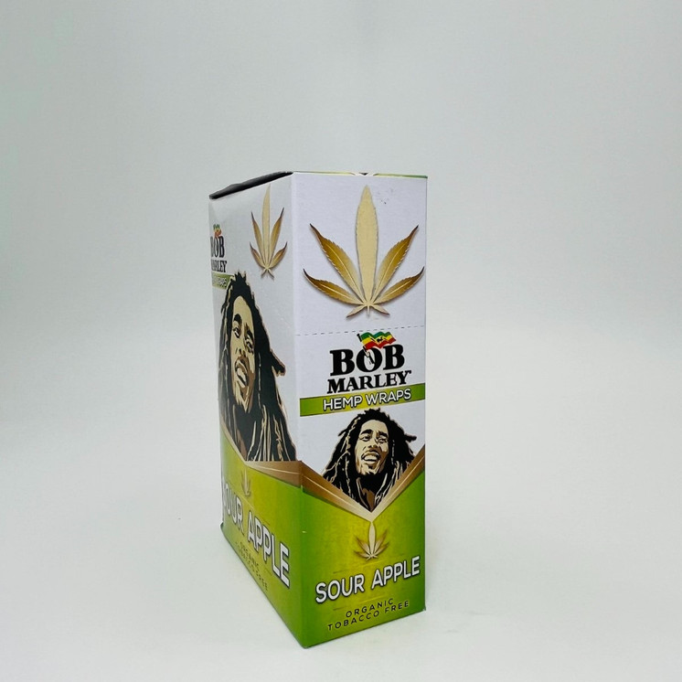 Bob Marley Hemp Wraps - 25 Packs Per Display - 2 Per Pack