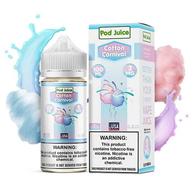 POD JUICE FREEBASE 100ML-cotton carnival
