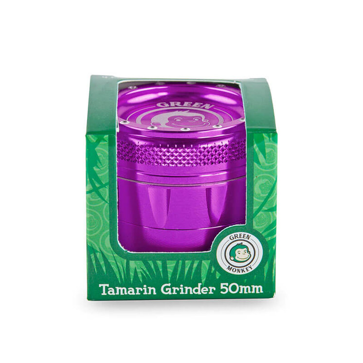 GRINDER GREEN MONKEY TAMARIN 50MM -  4 PARTS-purple color
