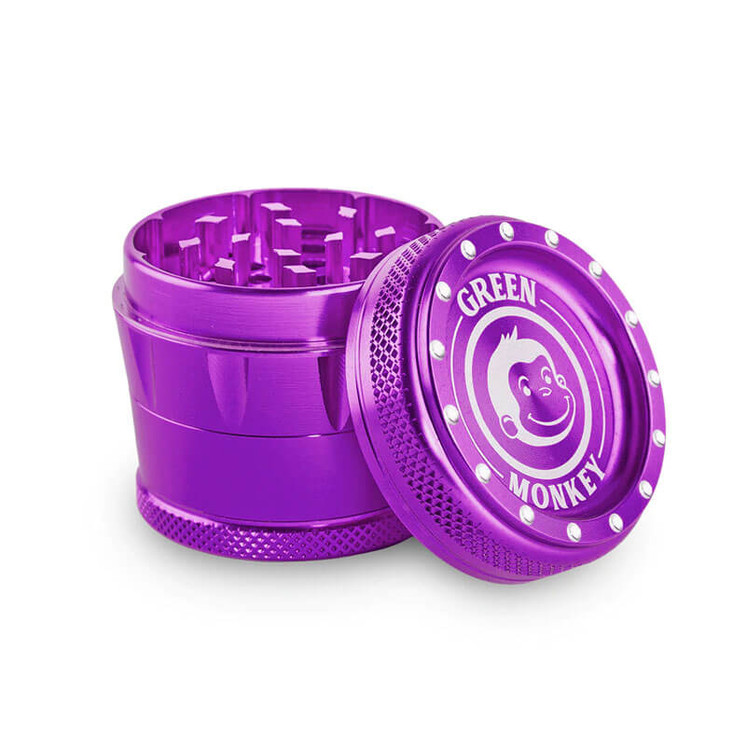 GRINDER GREEN MONKEY TAMARIN 50MM -  4 PARTS-purple color