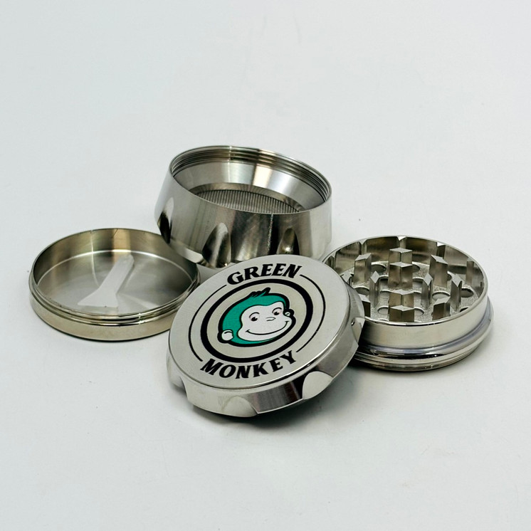 Grinder Green Monkey Baboon - 50mm - 4 Parts 